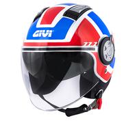 GIVI 11.1 Air Jet-R Class Casco Jet, blanco-rojo-azul, tamaño M