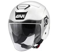GIVI 12.5 Solid - Casco tipo jet, color blanco brillante