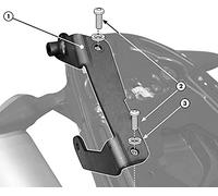 GIVI 7400KIT - Kit de Montaje para Soporte de sillín T681/TE7400, Color Negro, 40