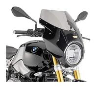 GIVI A800N cúpula Universal ahumada con carenado de Fibra de Vidrio (parabrisa) / A800N Smoked Universal Screen with Gloss-Black-Finished Fiberglass Fairing (Windscreen)