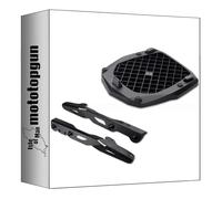 givi adaptador posterior para maleta monokey + soporte compatible con triumph scrambler 1200 2019 2020 2021 2022 2023 2024 mototopgun sr6416 + e251