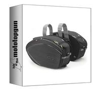 givi alforjas laterales ea100c negro 70 lt + soporte compatible con ducati monster s4rs 800/1000 2004 2005 2006 2007 2008 mototopgun ea100c + t680