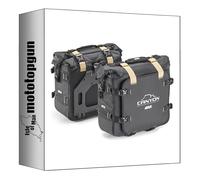 givi alforjas Laterales grt720b monokey Canyon Negro 50 lt + Soporte Compatible con Honda crf 1000 l Africa Twin Adventure Sports 2018 2019 mototopgun grt720b + plr1161 + 1161kit
