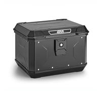 GIVI ALP44B2 Alpina - Baúl de moto de 44 litros, monolock, de aluminio, color negro, con sistema Crablock y kit universal