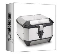 givi baúl ala44a monokey trekker alaska aluminio 44 lt + soporte compatible con honda xl 125v varadero 2001 2002 2003 2004 2005 2006 mototopgun ala44a + e213