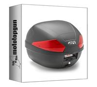 givi baúl b29n2 monolock negro 29 lt + soporte compatible con honda pcx 125 2025 mototopgun b29n2 + sr1190