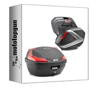 givi baúl b37n + maletas laterales v37n blade argento 111 lt + soporte compatible con honda nc 750 x 2016 2017 2018 2019 2020 mototopgun b37n + v37n + plx1146 + 1146fz + m5m