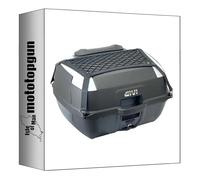 givi baúl b45+ monolock negro 45 lt + soporte compatible con honda forza 125 2023 2024 mototopgun b45+ + sr1166
