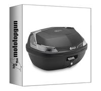 givi baúl b47ntml monolock blade negro tech 47 lt + soporte compatible con piaggio mp3 yourban 125-300 2011 2012 2013 2014 2015 2016 2017 2018 mototopgun b47ntml + sr5600m