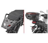 givi baúl dlm30b monokey Trekker dolomiti Aluminio Negro 30 lt + Soporte Compatible con Yamaha Tracer 9 / GT/GT+ 2025 mototopgun dlm30b + sra2171