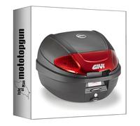 givi baúl e300n2b monolock negro 30 lt + soporte compatible con swm six days 500 2021 2022 2023 mototopgun e300n2b + sr8130