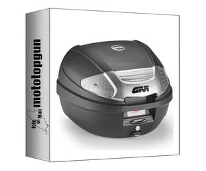 givi baúl e300nt2b monolock negro tech 30 lt + soporte compatible con honda forza 125 2023 2024 mototopgun e300nt2b + sr1166