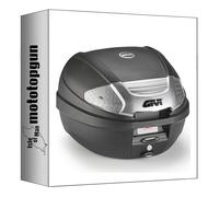 givi baúl e300nt2b monolock negro tech 30 lt + soporte compatible con piaggio x9 200-250-500 evolution 2003 2004 2005 2006 2007 2008 mototopgun e300nt2b + sr57