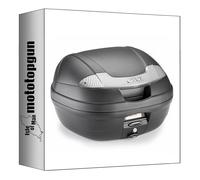 givi baúl e340nt2 monolock vision negro tech 34 lt + soporte compatible con kymco downtown tcs 125 i abs 2015 2016 2017 2018 2019 2020 2021 2022 2023 2024 mototopgun e340nt2 + sr6107 + m6m