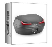 givi baúl e455n monolock simply iv negro 45 lt + soporte compatible con aprilia habana 125 2000 2001 2002 2003 2004 2005 2006 2007 2008 2009 mototopgun e455n + sr74