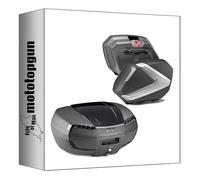 givi baúl e46nb + maletas laterales v37nt riviera argento tech 120 lt + soporte compatible con honda cb 500 x 2013 2014 2015 2016 mototopgun e46nb + v37nt + plx1121 + sr1171 + m5m