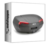givi baúl monolock riviera negro 46 lt por portapaquetes original + soporte compatible con honda x-adv 750 2025 mototopgun e46n2 + sr1186 + m5m
