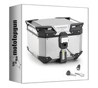 givi baúl obkev42a monokey trekker outback evo smart aluminio 42 lt + soporte compatible con honda xl 125v varadero 2001 2002 2003 2004 2005 2006 mototopgun obkev42a + slr101 + e213