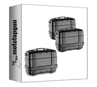 givi baúl trk33b + maletas laterales trk33bpack2 trekker negro 99 lt + soporte compatible con triumph tiger sport 660 2022 2023 2024 mototopgun trk33b + trk33bpack2 + plo6421mk + 6421fz + m5