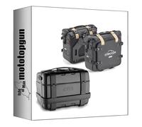 givi baúl trk46b + alforjas laterales grt720b trekker canyon negro 96 lt + soporte compatible con triumph trident 660 2021 2022 2023 2024 mototopgun trk46b + grt720b + te6419 + sr6419 + m5