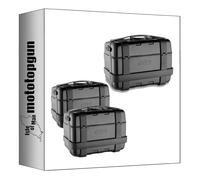 givi baúl trk46b + maletas laterales trk46bpack2 trekker negro 138 lt + soporte compatible con honda cb 500 x 2017 2018 mototopgun trk46b + trk46bpack2 + pl1121 + pl1121kit + sr1171 + m5
