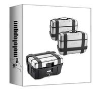 givi baúl trk46n + maletas laterales trk46pack2 trekker 138 lt + soporte compatible con yamaha tracer 900 / gt 2018 2019 2020 mototopgun trk46n + trk46pack2 + plr2139 + sr2139 + m5
