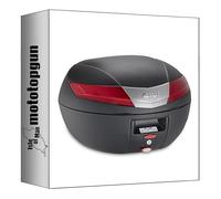 givi baúl v40n monokey negro 40 lt + soporte compatible con ktm 890 adventure 2023 2024 2025 mototopgun v40n + sr9430 + m5