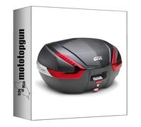 givi baúl v47nn monokey Carbon Look 47 lt + Soporte Compatible con Benelli TRK 702 2023 2024 mototopgun v47nn + sr8717