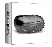 givi baúl v58nntb monokey maxia 5 negro tech 58 lt + soporte compatible con honda xl 125v varadero 2001 2002 2003 2004 2005 2006 mototopgun v58nntb + e213