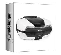 givi baúl v58wltd monokey maxia 5 perla 58 lt + soporte compatible con honda xl 125v varadero 2001 2002 2003 2004 2005 2006 mototopgun v58wltd + e213