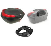 GIVI Bauletto Baúl Maleta B47NML Monolock 47 Lt Negro + Respaldo +Placa