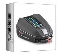 givi bolsa st611+ depósito tanklock negro 6 lt + soporte compatible con yamaha mt-07 mt07 2014 2015 2016 2017 mototopgun st611+ + bf21