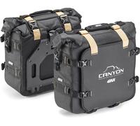 Givi Canyon GRT720B 25+25L, bolsas laterales Monokey impermeable 2 x 25 l male Negro/Gris/Beige