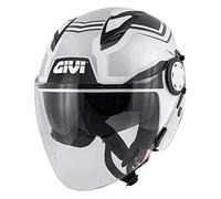 GIVI - Casco Jet 12.3 Stratos Shade Plata Titanio Negro Talla XXL