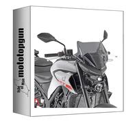 givi cúpula ahumada 4128s + soporte compatible con yamaha mt-03 mt03 321 2020 2021 2022 2023 2024 mototopgun 4128s + a2151a