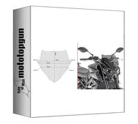 givi cúpula ahumada a2132 compatible con yamaha mt-09 mt09 2017 2018 2019 2020 mototopgun a2132