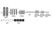 Givi D2176KIT Kit De Soporte Específico Para Parabrisas 2176DT Yamaha Tricity