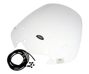 GIVI D436STG Cúpula Transparente con Abe, 520 mm de Alto, 495 mm de Ancho, con Portegecantos