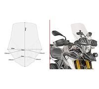 givi d5126st parabrisas compatible con bmw g 310 gs 2017 2018 2019 2020 2021 2022 mototopgun