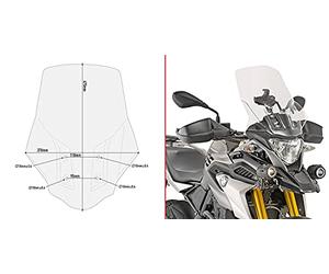 givi d5126st parabrisas compatible con bmw g 310 gs 2017 2018 2019 2020 2021 2022 mototopgun