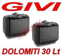 GIVI DLM30B Par Maletas Trekker Dolomiti GIVI Aluminio Black Monokey 30 Lt