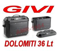 Givi DLM36B Par Maletas Trekker Dolomiti Givi Aluminio Black Monokey 36 Litros
