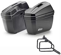 givi e22n maletas laterales + portamaletas compatible con bmw r 1200 gs 2004 2005 2006 2007 2008 2009 2010 2011 2012 mototopgun