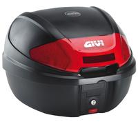 GIVI E300N Monolock Top Case, negro-rojo, tamaño 21-30l