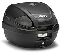 Givi E300NT2 Monolock Primer Caso Con Reflectores Ahumados, 30L Capacidad, Negro