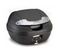 GIVI E340 Vision Monolock Caja superior con placa, negro/transparente, Talla 34 litros
