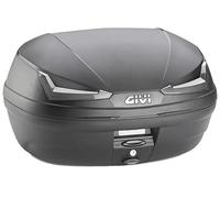 Givi E455NT Baúl Monolock Simply IV Tech, negro, con catadióptricos fumé, 45L, con placa universal