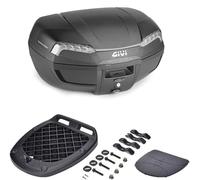 Givi Maleta E46NT2 Riviera 46L Negra Monolock con Placa Universal para Moto/Scooter