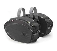 Givi EA100B Easy Bag - Alforja para Motocicleta de 28-35 Litros, Carga Máxima 5 Kg por Bolso, Negro, 2 Unidades