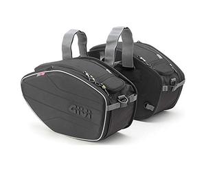GIVI EA101B Easy Bag Alforja para Motos deportivas, Volumen 19-25 Litros, Carga Máxima 5 Kg por Bolso